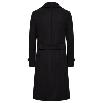Slim Fit Winter Coat Trench Coat For Men Business Style