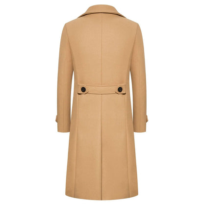 Slim Fit Winter Coat Trench Coat For Men Business Style