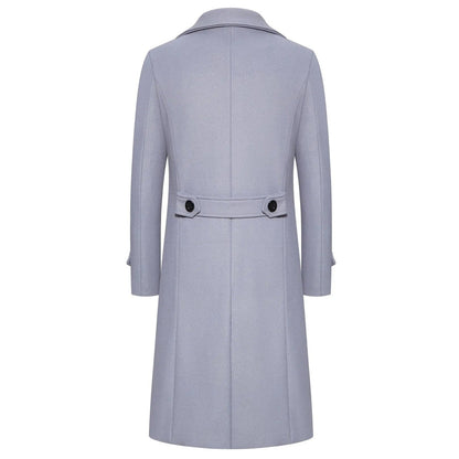 Slim Fit Winter Coat Trench Coat For Men Business Style