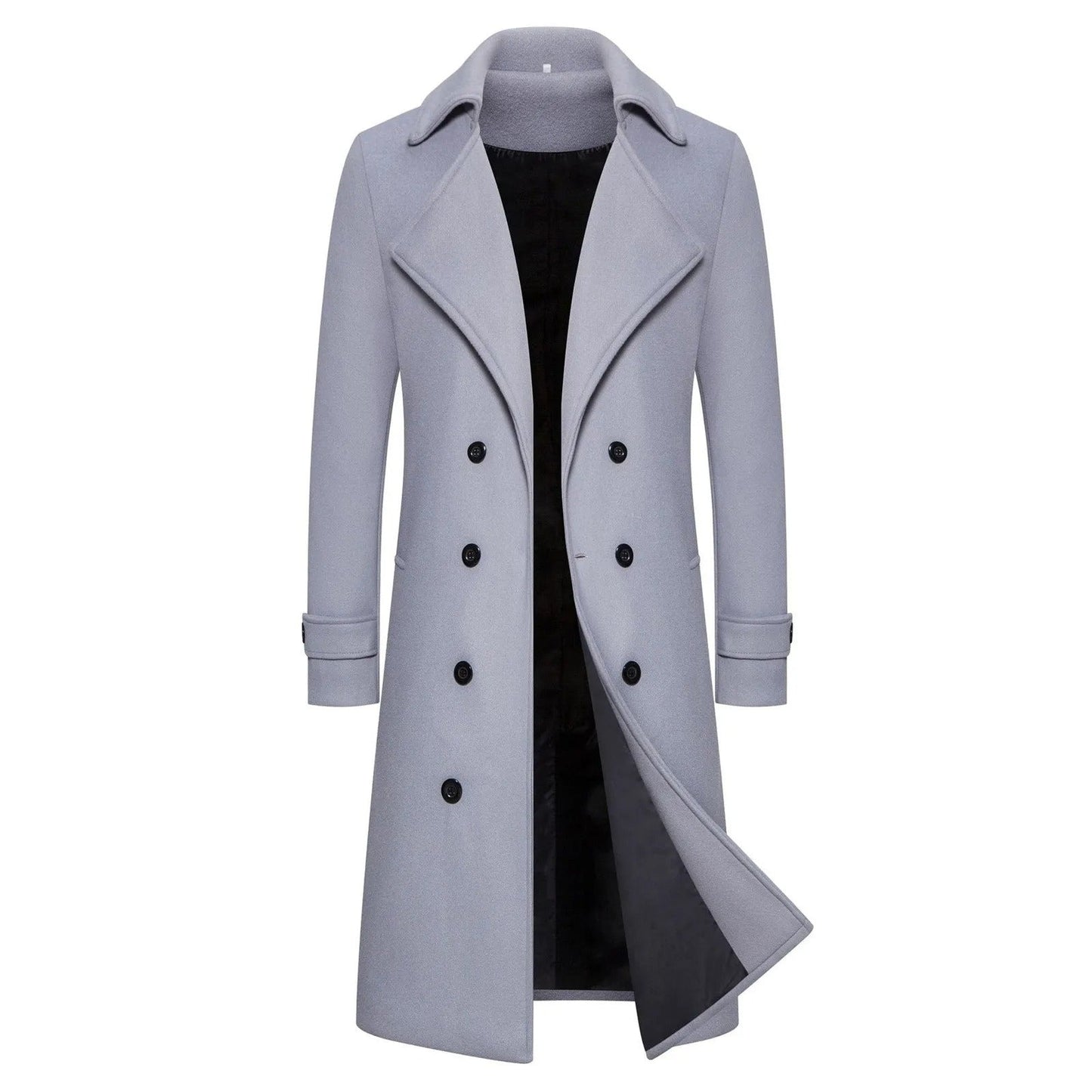Slim Fit Winter Coat Trench Coat For Men Business Style