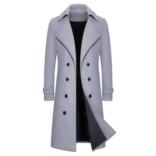 Slim Fit Winter Coat Trench Coat For Men Business Style