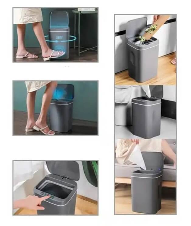 Smart Hands-Free Waste Bin