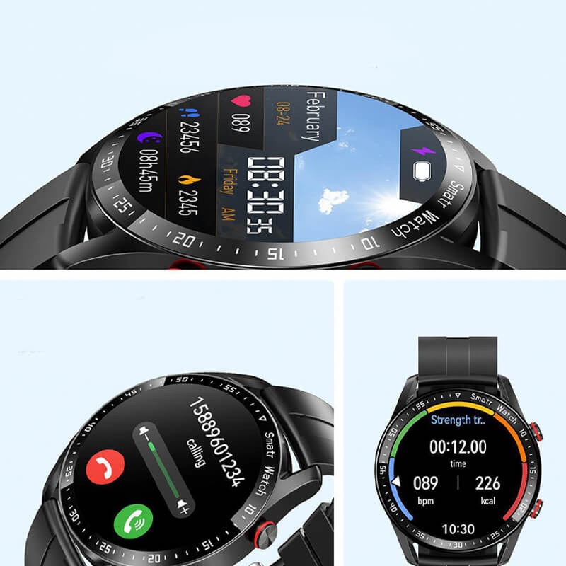 Smartwatch for Health Monitoring with Large HD Screen and Waterproof Design