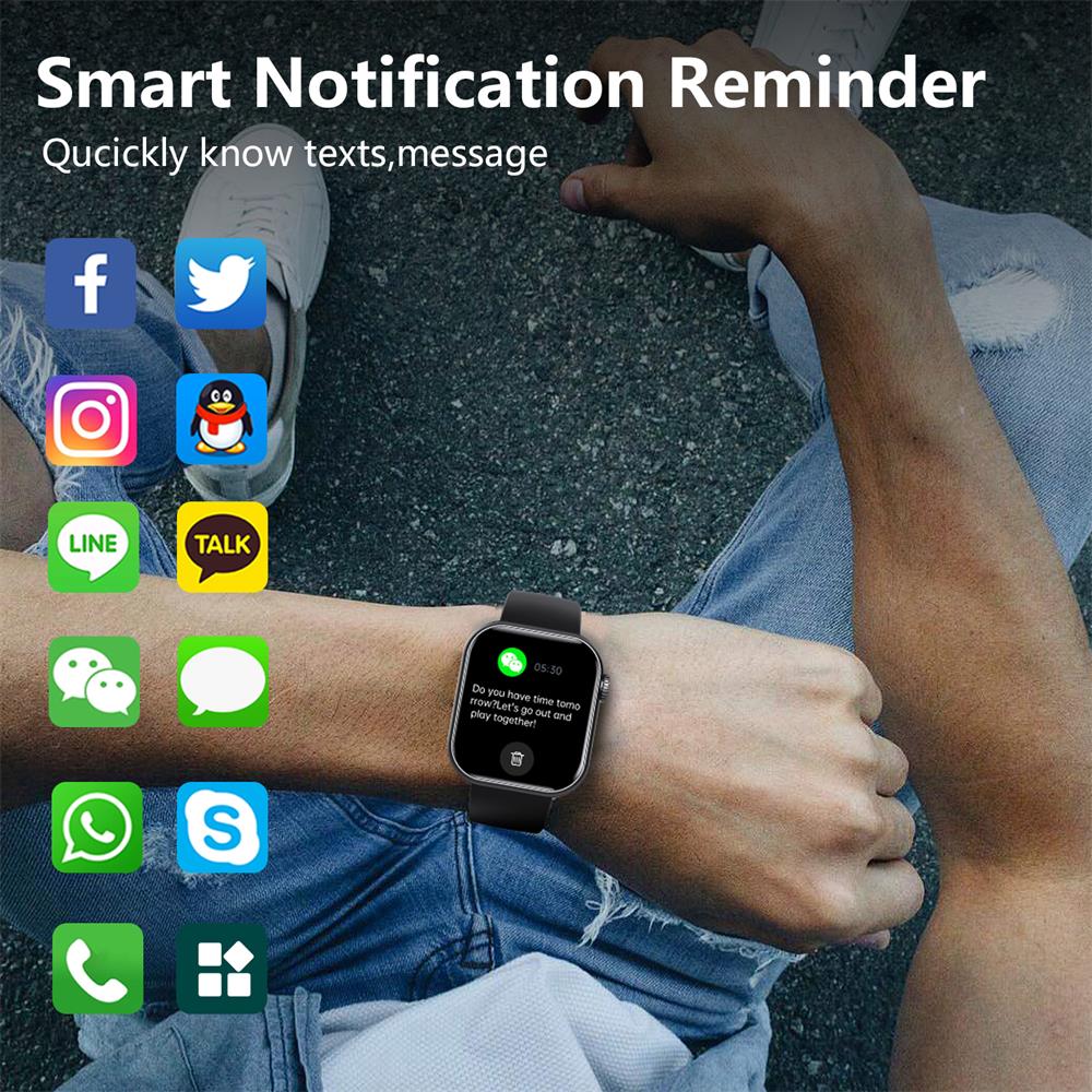 Smartwatch with Fitness Tracker and Health Monitor