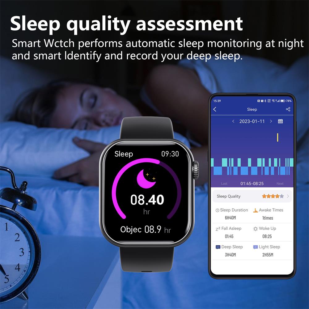 Smartwatch with Fitness Tracker and Health Monitor