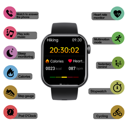 Smartwatch with Fitness Tracker and Health Monitor