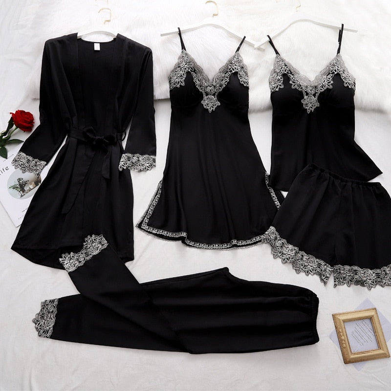 Soft Silk Look Pajama Set