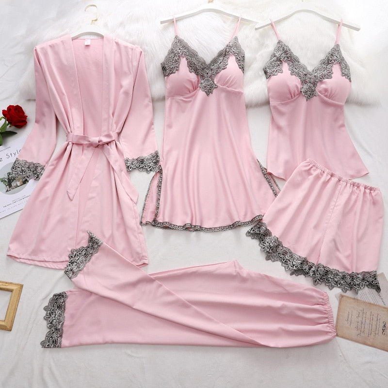 Soft Silk Look Pajama Set