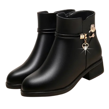 Soft Women's Rinestone Boots Leather Style