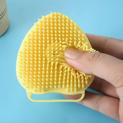Soft silicone pet bath brush