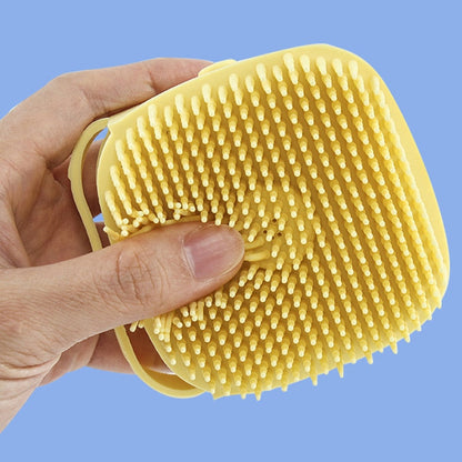 Soft silicone pet bath brush