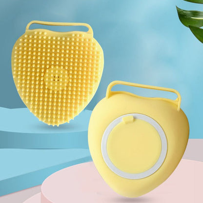 Soft silicone pet bath brush
