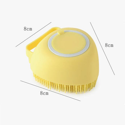 Soft silicone pet bath brush