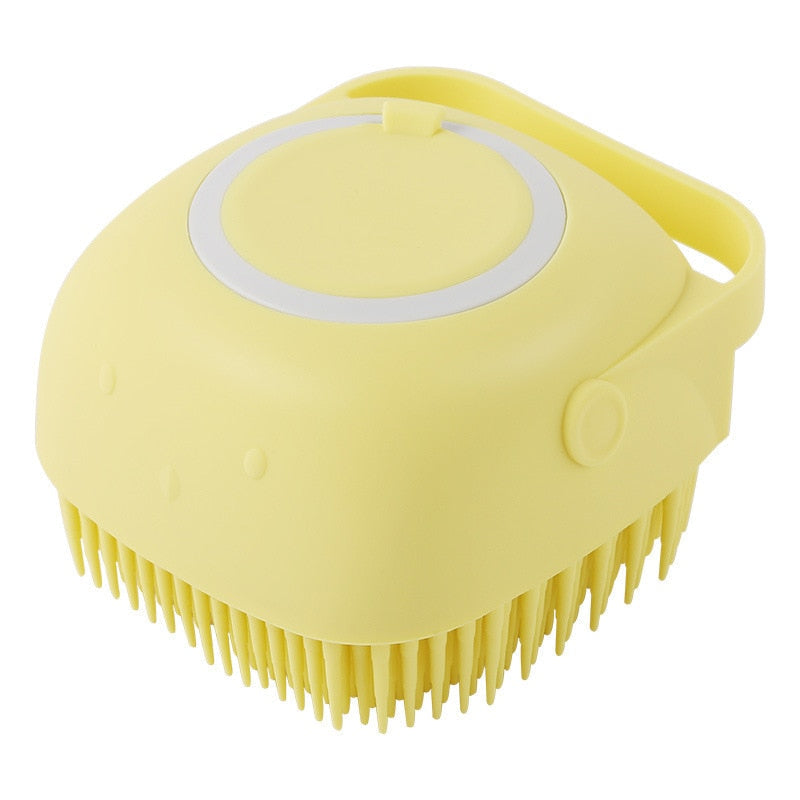 Soft silicone pet bath brush