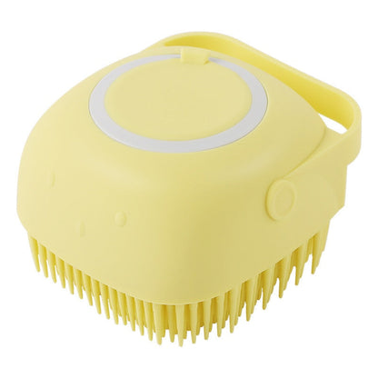 Soft silicone pet bath brush
