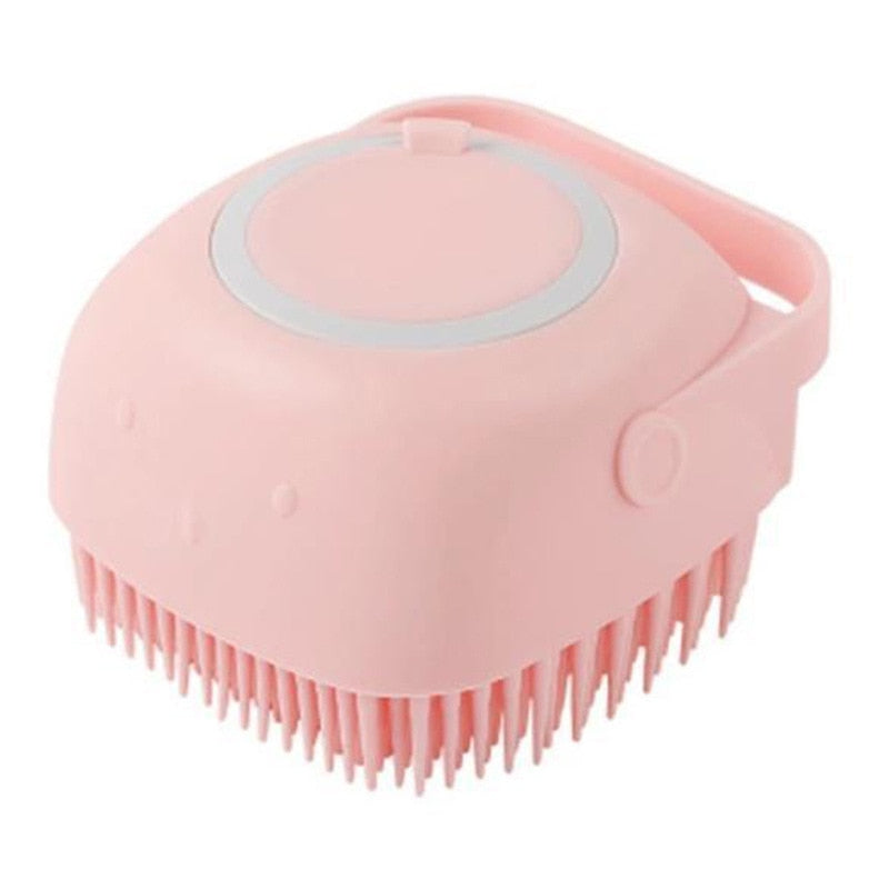 Soft silicone pet bath brush
