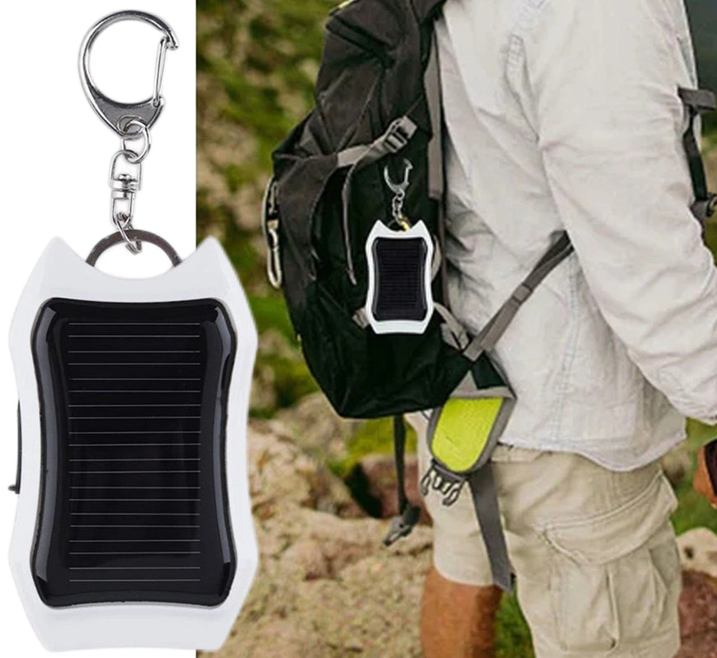 Solar Torch Powerbank Keychain