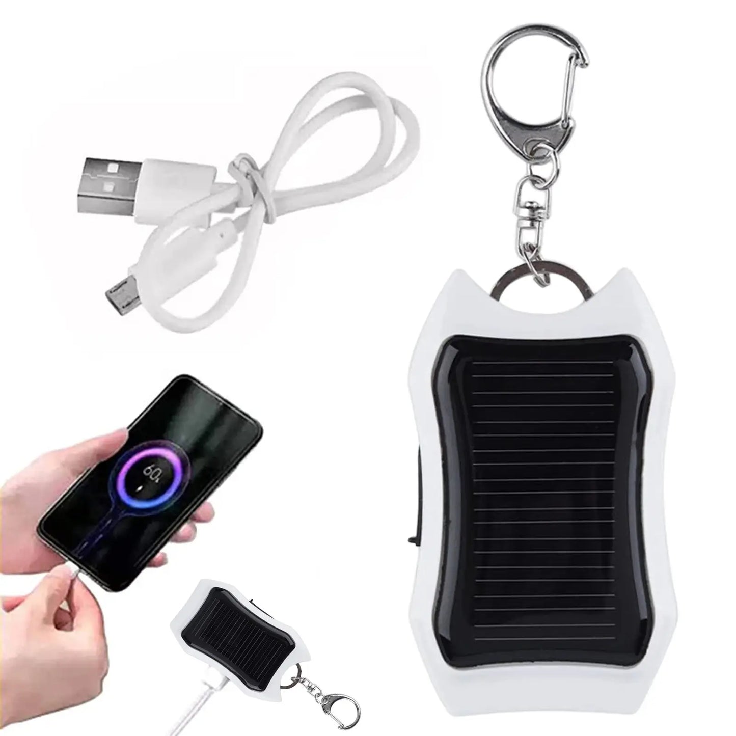 Solar Torch Powerbank Keychain