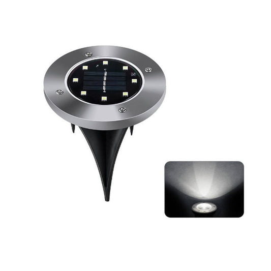 Solar-powered LED Disk Lamps