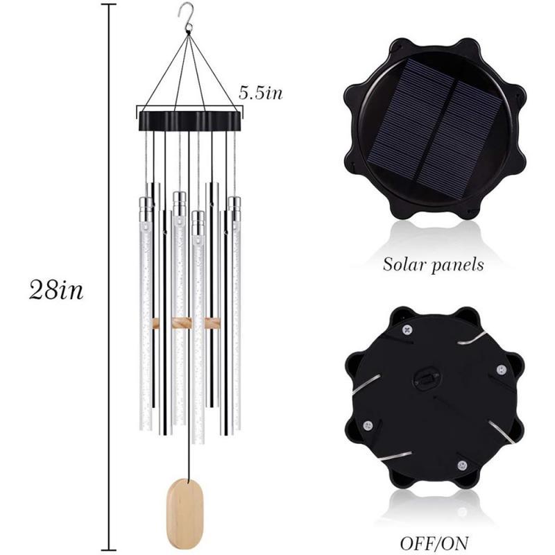 Solar-powered Musical Wind Chimes