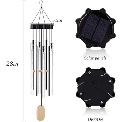 Solar-powered Musical Wind Chimes