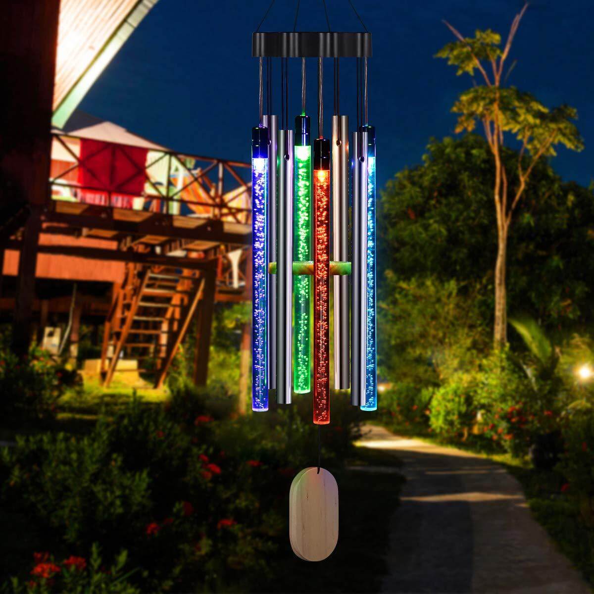 Solar-powered Musical Wind Chimes