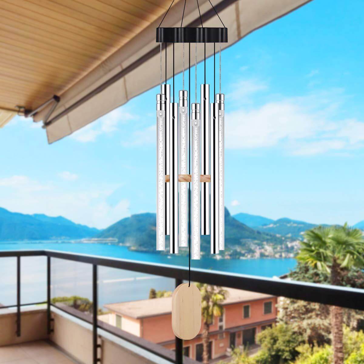 Solar-powered Musical Wind Chimes