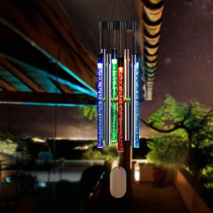 Solar-powered Musical Wind Chimes