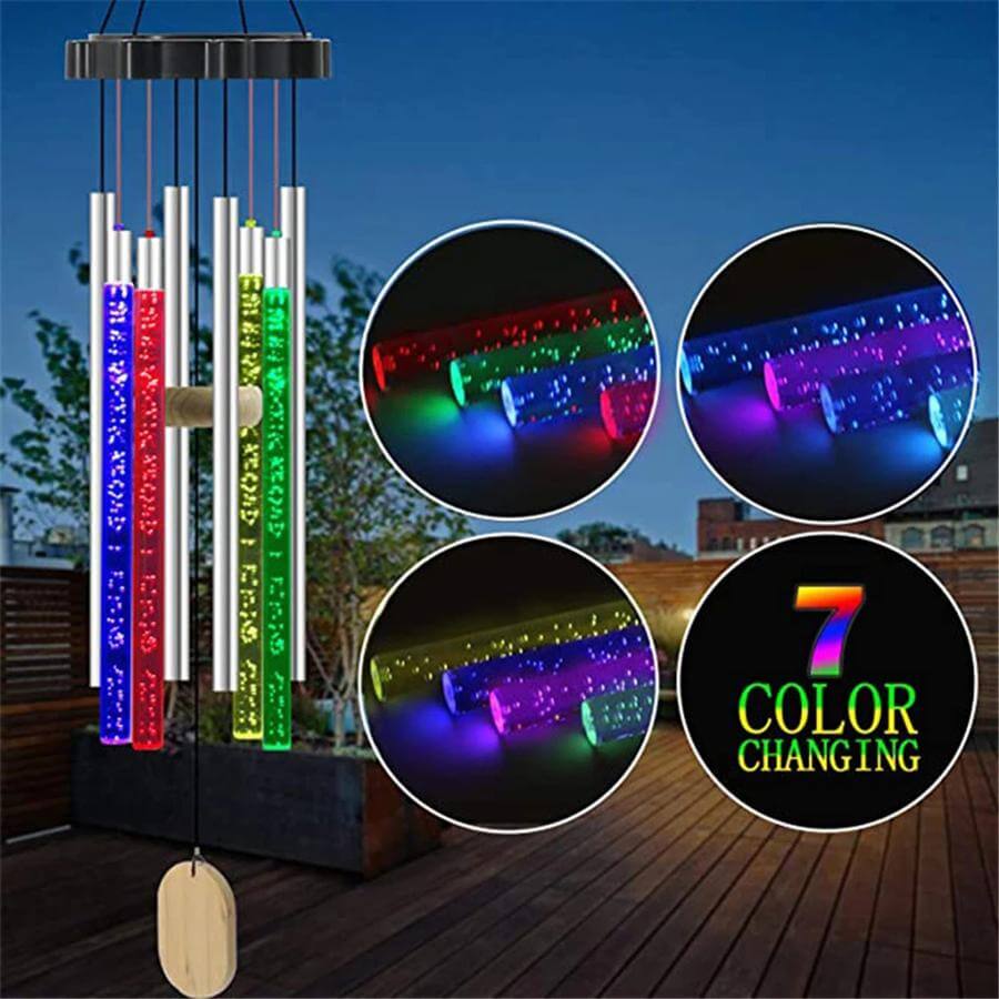 Solar-powered Musical Wind Chimes
