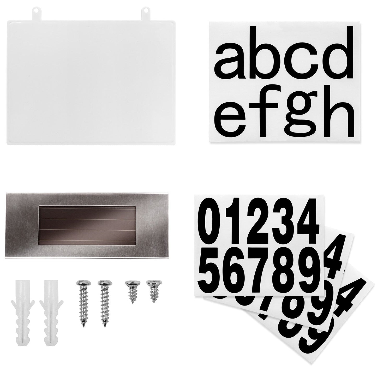 Solar-powered house numbers