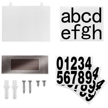 Solar-powered house numbers