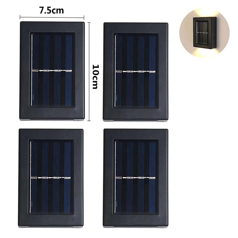 Solar-powered outdoor Patio Wall Light