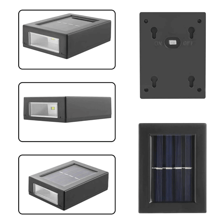 Solar-powered outdoor Patio Wall Light