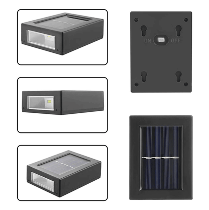 Solar-powered outdoor Patio Wall Light