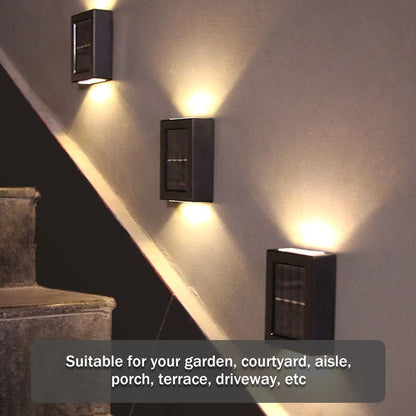Solar-powered outdoor Patio Wall Light