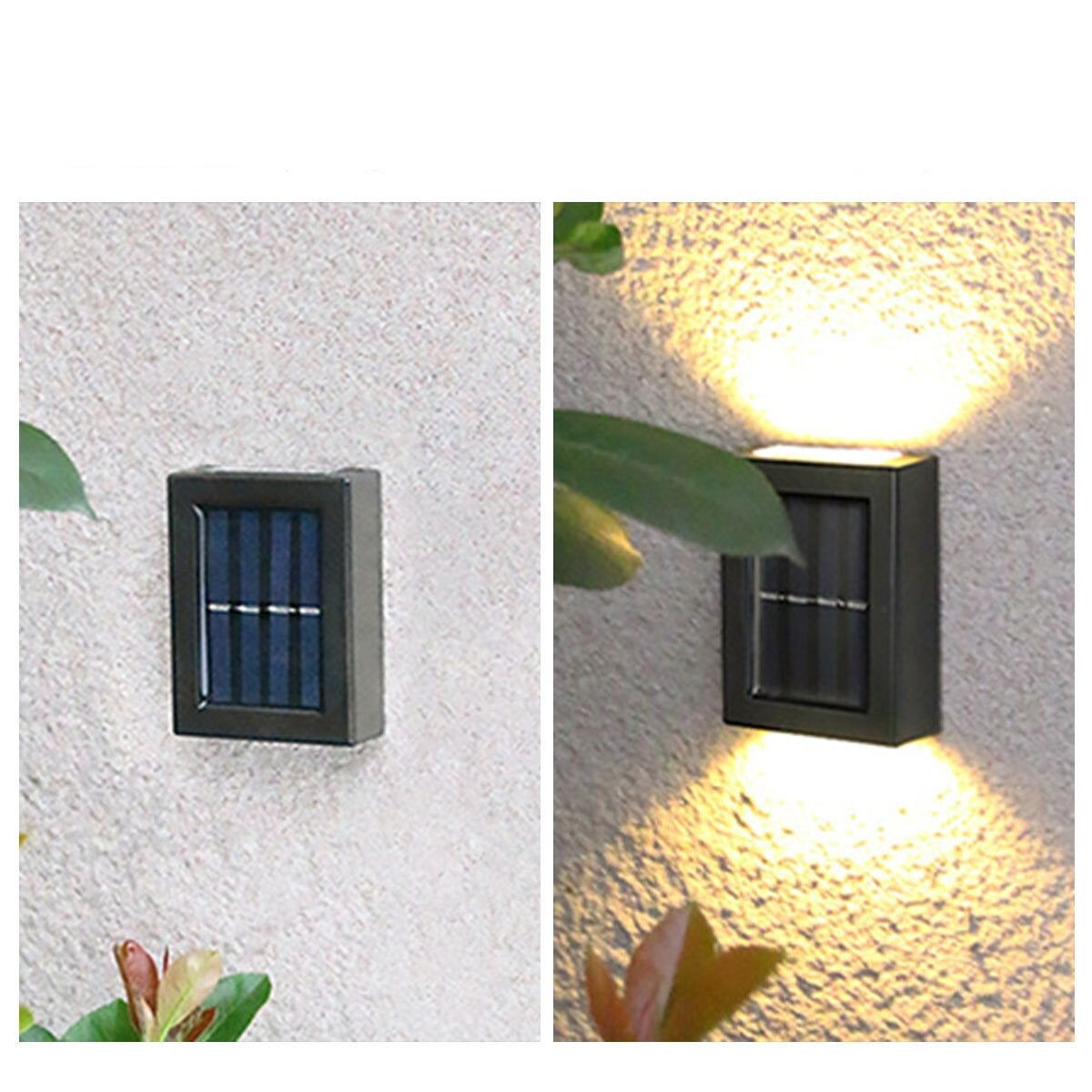 Solar-powered outdoor Patio Wall Light