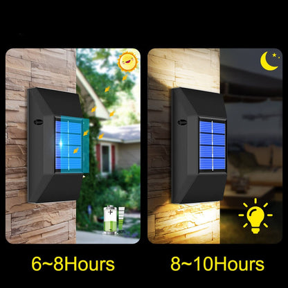 Solar-powered outdoor Patio Wall Light