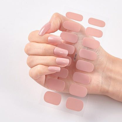 Solid Colours Nail Stickers (16 tips/set)