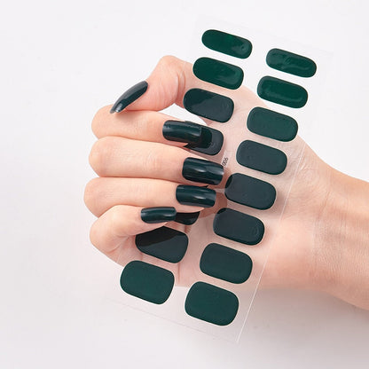 Solid Colours Nail Stickers (16 tips/set)
