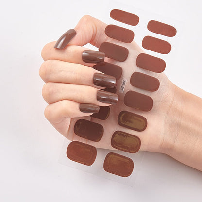 Solid Colours Nail Stickers (16 tips/set)