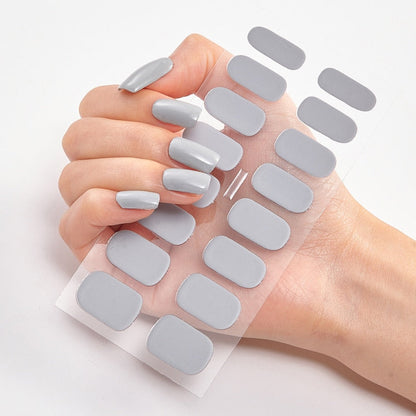 Solid Colours Nail Stickers (16 tips/set)