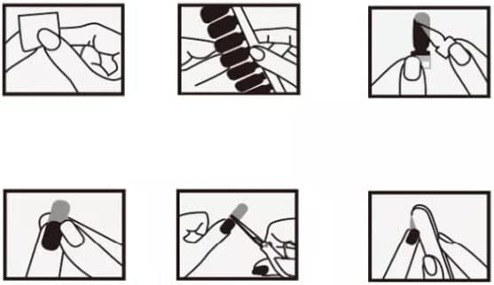 Solid Colours Nail Stickers (16 tips/set)