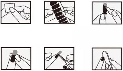 Solid Colours Nail Stickers (16 tips/set)
