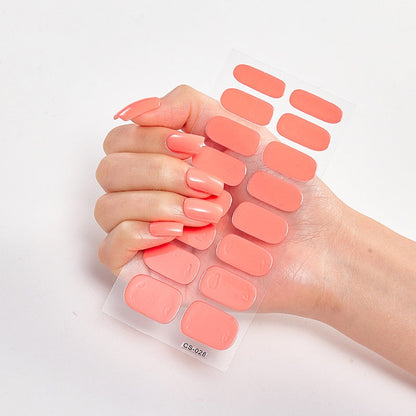 Solid Colours Nail Stickers (16 tips/set)