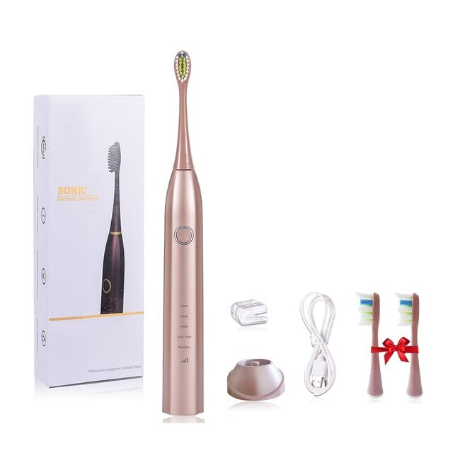 Sonic electric rechargeable toothbrush