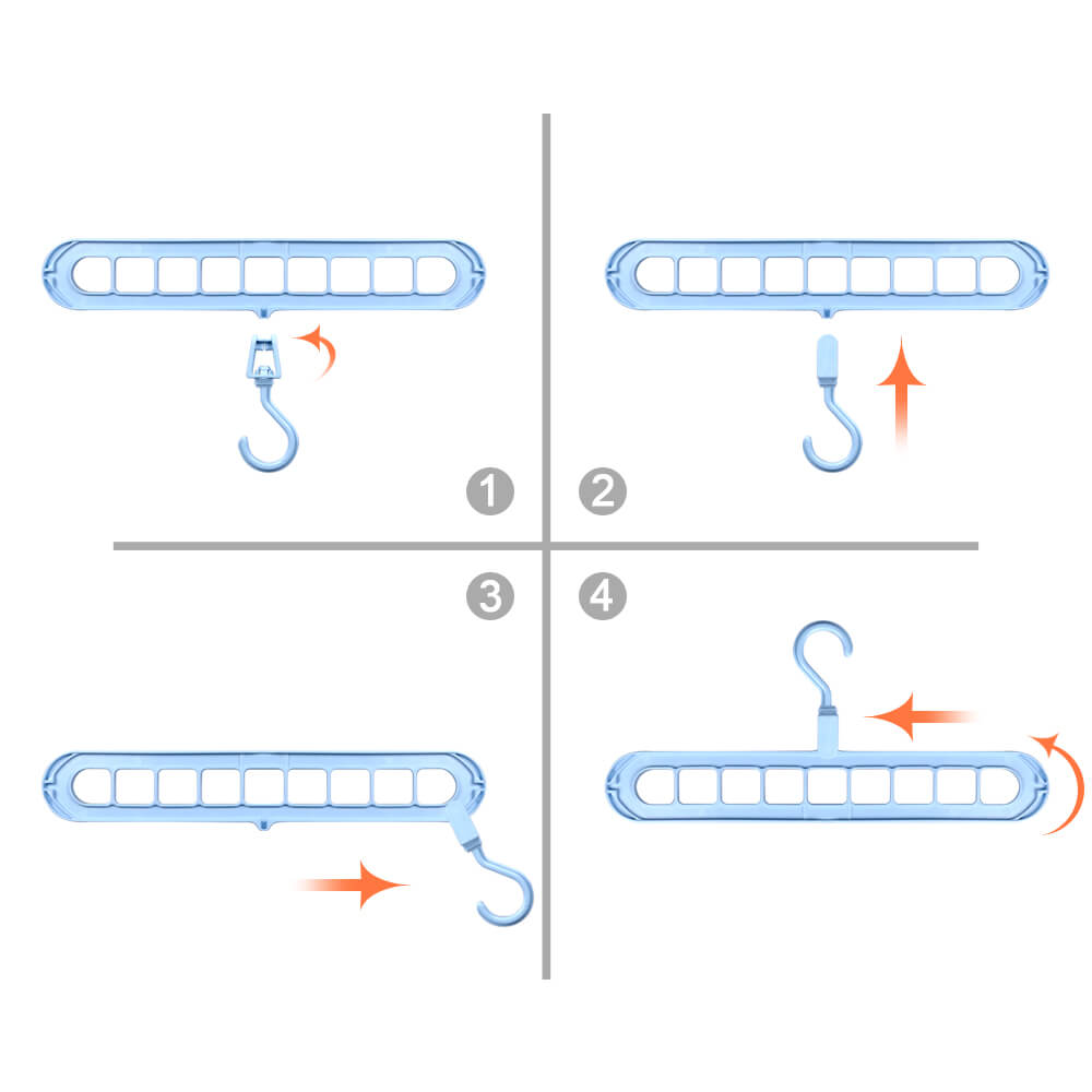 Space-saving 9-hole hanger