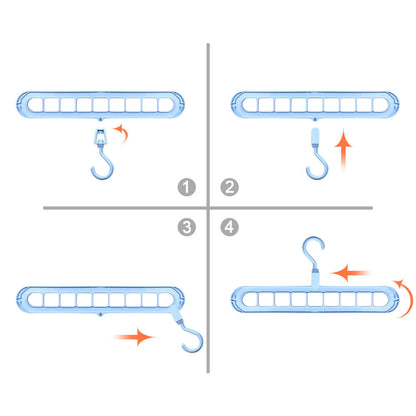 Space-saving 9-hole hanger