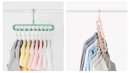 Space-saving 9-hole hanger