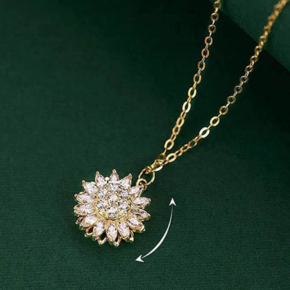 Spinning Sunflower Necklace