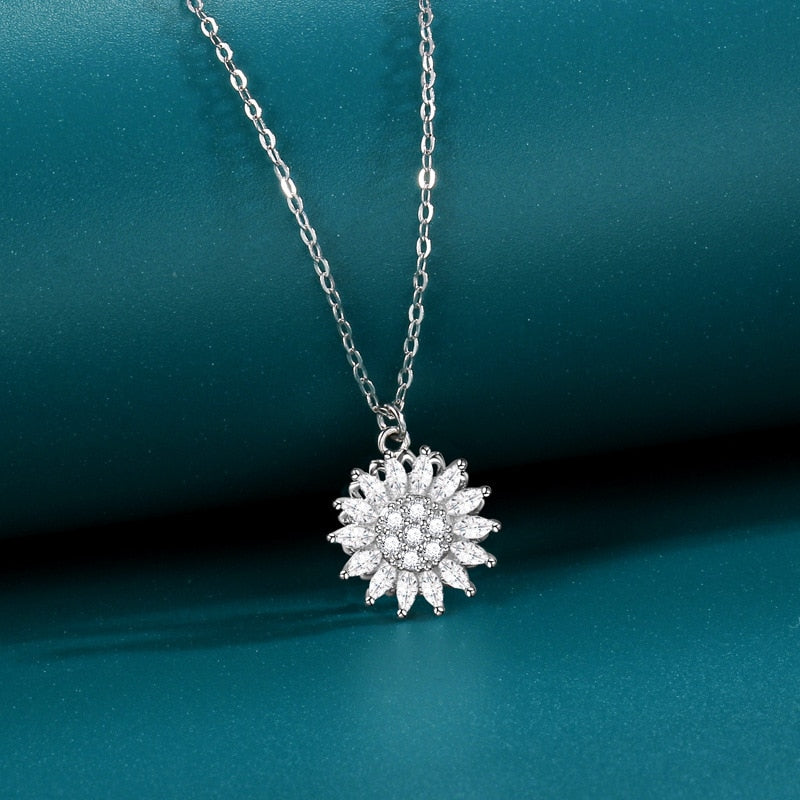 Spinning Sunflower Necklace